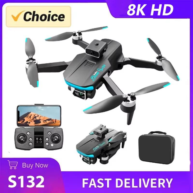 AIRM 2024 New S132 RC Drone GPS with 8K Professional HD Camera 5G WIFI 360 Obstacle Avoidance FPV Br