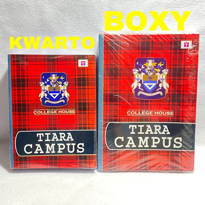 

Buku Tulis Tiara Campus Boxy Isi 50 Lembar / 1 Pack Isi 10 Buku