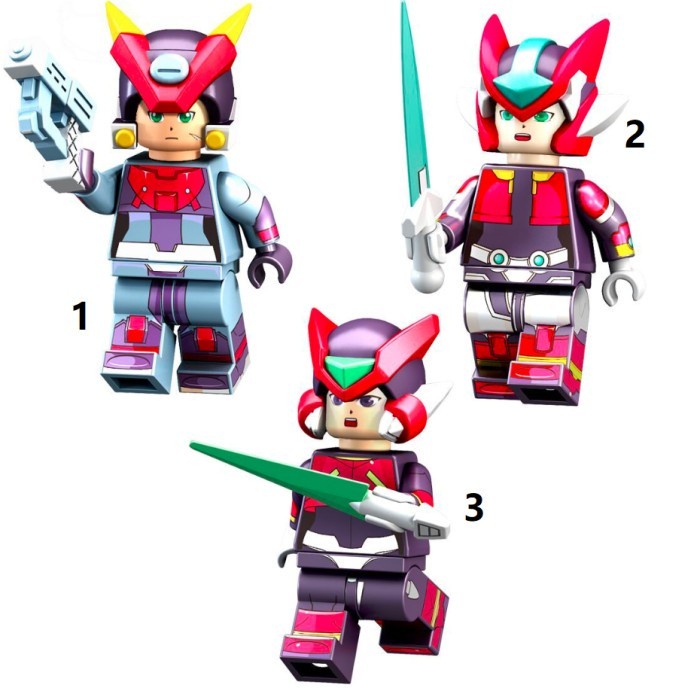 Capcom Megaman Rockman ZX Advent Zero Red Action Figure Mini Action Figure Mini