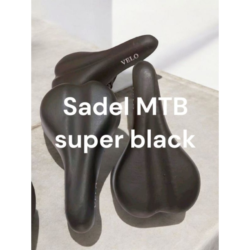 Cuci Gudang Sadel Sepeda Gunung Mtb Black Matte Tebal Stylish
