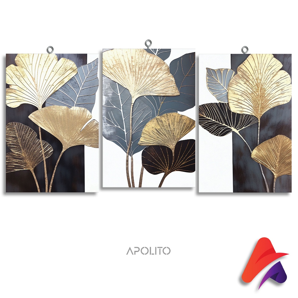 Awet Hiasan Dinding (20X30) Abstrak Daun Kertas Aesthetic Pajangan Dinding Dekorasi Dinding Pajangan