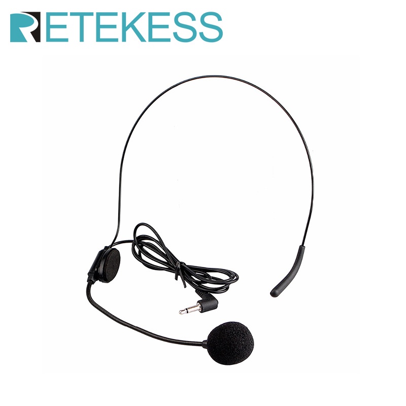 VID Mini Headset Microphone Condenser MIC for Voice Amplifier Speaker Professional Tour guide System