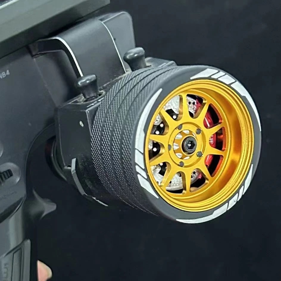 KYOMA Metal RC Remote Control Transmitter Steering Wheel Handwheel for FlySky NB4 SANWA MT4 FUTABA 3