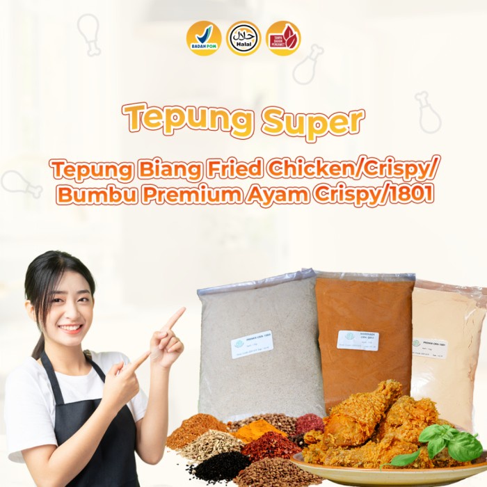 

PROMO!! Tepung Biang fried chicken/chrispy/bumbu premium ayam chrispi/1801