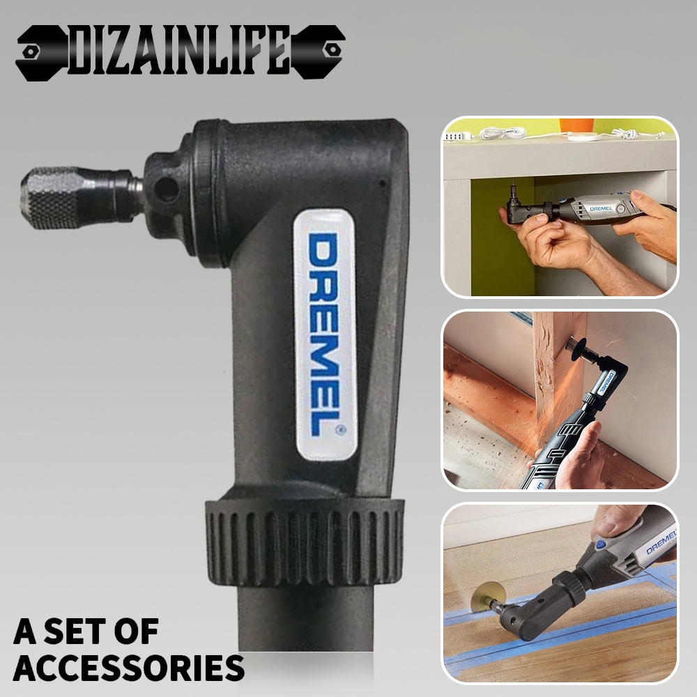 NIPCO Dremel 575 Right Angle Attachment Converter for Accessories Rotary Tools Fit for Dremel 4000 3