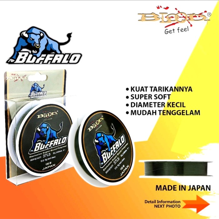 HOT SALE Senar Pancing Blood Buffalo 150 Meter