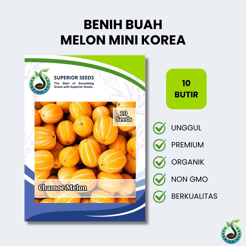 Biji Benih Melon Chamoe | Melon Mini Korea (Superior Seeds)