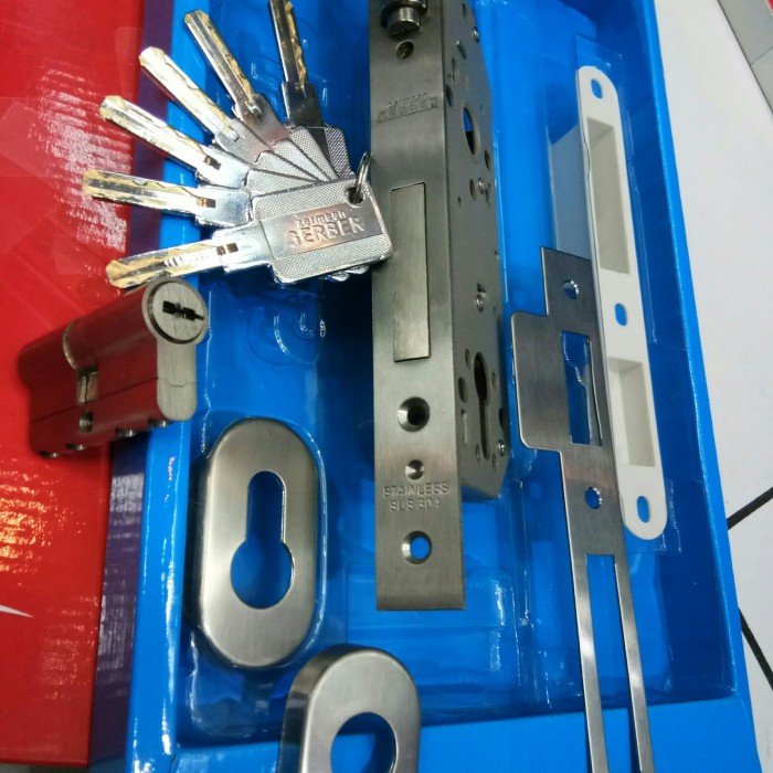 mortise lock RL pelor gerber 8812 bodi kunci pintu standard germany