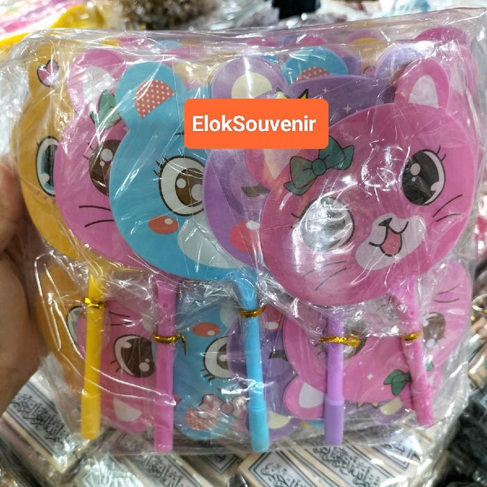 

Isi 50 Pcs Souvenir Pernikahan ulang tahun Murah Pulpen Kipas Karakter K Plastik lucu Stationery