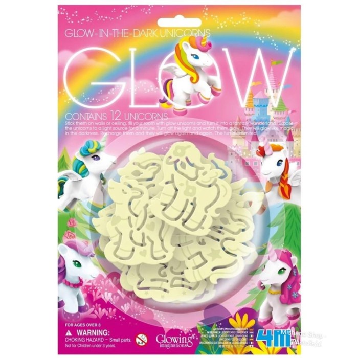 

4M Sticker Glow In The Dark Unicorn Stiker Hiasan Dinding Langit