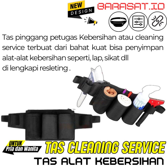 Barang Terlaris Tas Pinggang Waist Bag Office Boy Cleaning Service Tempat Alat Kebersihan Untuk Pria