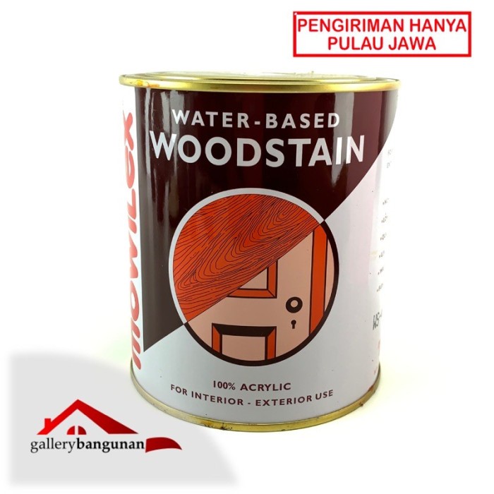 Flashshow Mowilex Woodstain Politur Waterbase Cat Kayu