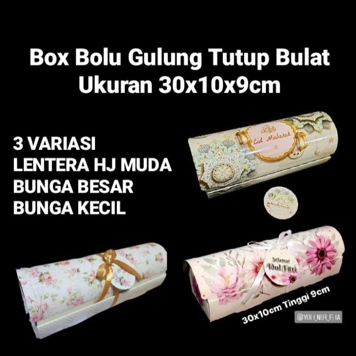 

Flashshow Box Bolu Gulung Tutup Bulat Uk 30x10x9cm
