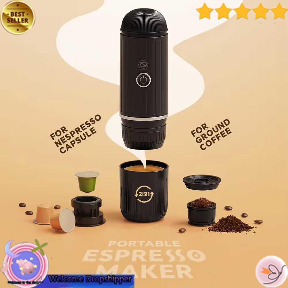 iCafilas Nanopresso Coffee Maker Portable 2in1 7500mAh 19 Bar 80ml - ME2218 WD28