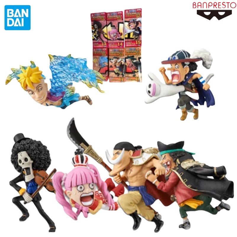 TAOCO Original BANDAI BANPRESTO One Piece WCF 20th History Relay Vol.3  Brook Perona Usopp Marco Whi