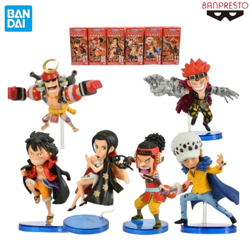 TAOCO Original BANDAI BANPRESTO One Piece WCF WT100 Drawn By Eiichiro Oda Vol.2 Luffy Usopp Robin Fr