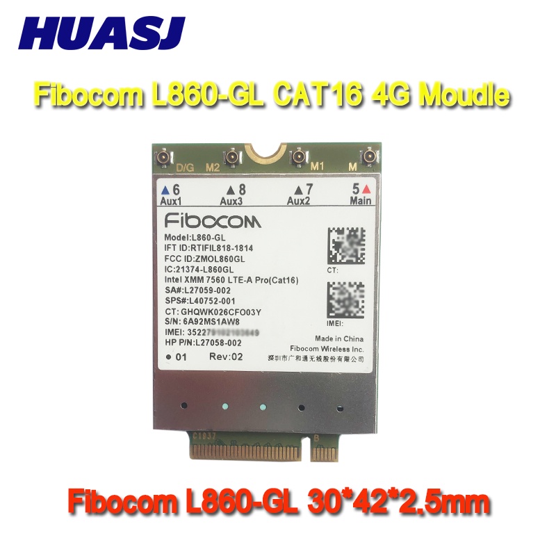 MCC Huasj fibocom L850-GL LT4120 L860-GL  USB 3.0 4G Moudle cat 16 LTE Moudle FDD-LTE TDD-LTE SPS L4