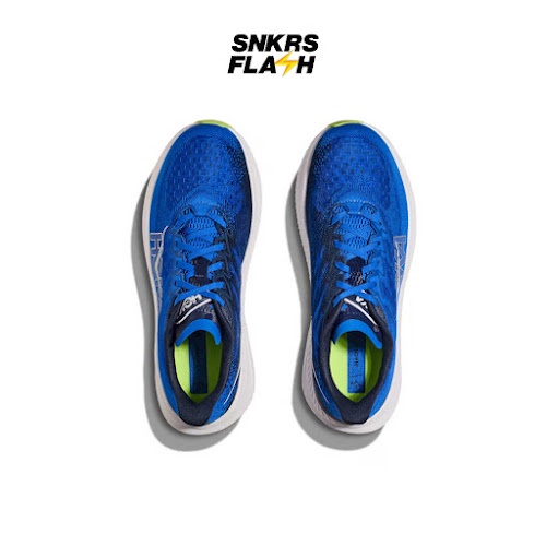 HOKA ONE ONE Mach 6 Wide Elecobalt Varsity Navy Sepatu Sneakers Pria - 1147833ECC - Size 46.7