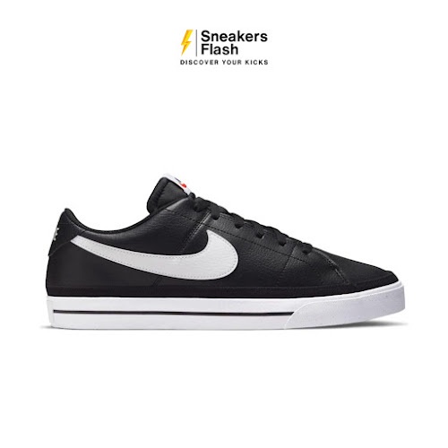 NIKE Court Legacy Black White Sepatu Sneakers Pria - DH3162001 - Size 45