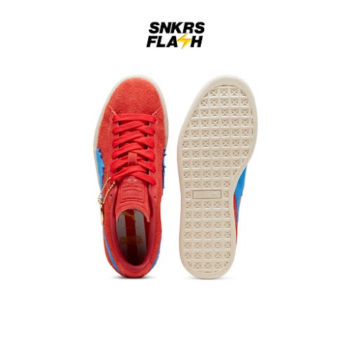 PUMA Suede X One Piece Buggy Red Blue Sepatu Sneakers Pria - 39652001 - Size 45