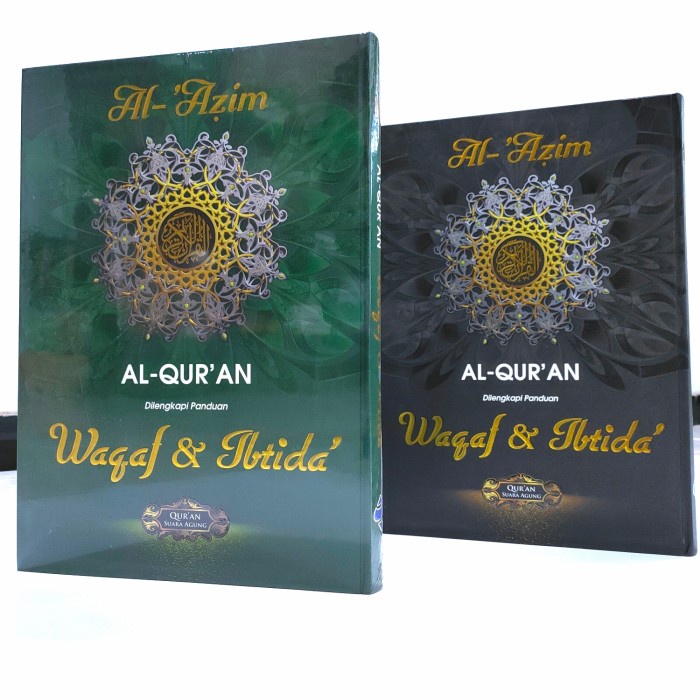 AL QURAN AL 'AZIM, WAQAF & IBTIDA (JUMBO/LANSIA) KODE 493