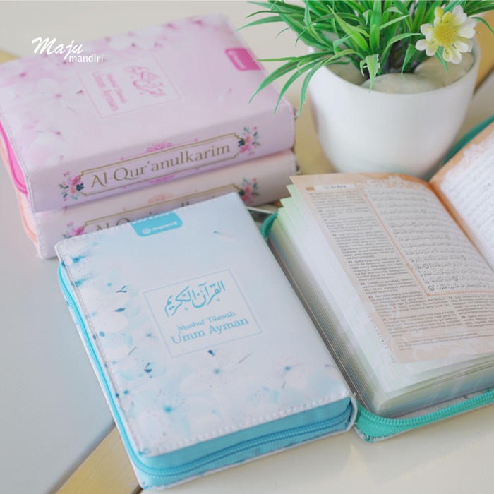 MUSHAF TILAWAH UMM AYMAN ALQURAN WANITA CANTIK TERJEMAHAN KECIL RESLETING RAINBOW KODE 158
