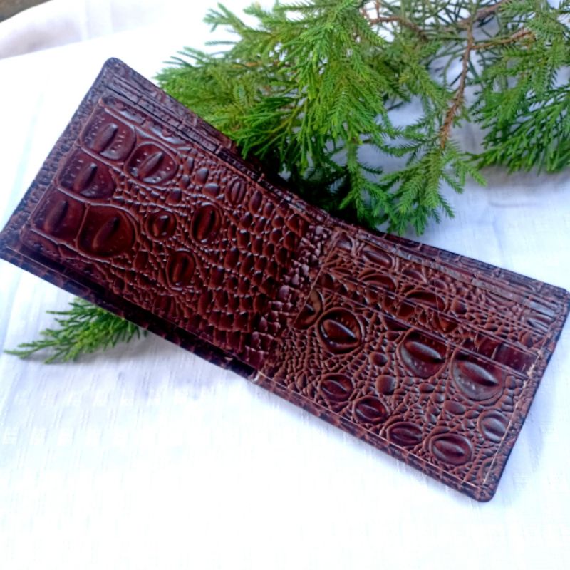 BIG SALE ZICO DOMPET KULIT PRIA ORIGINAL KULIT SAPI ASLI MOTIF BUAYA LIPAT TDUR