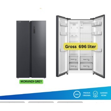 KULKAS SIDE BY SIDE TOSHIBA GR-RS 696WE