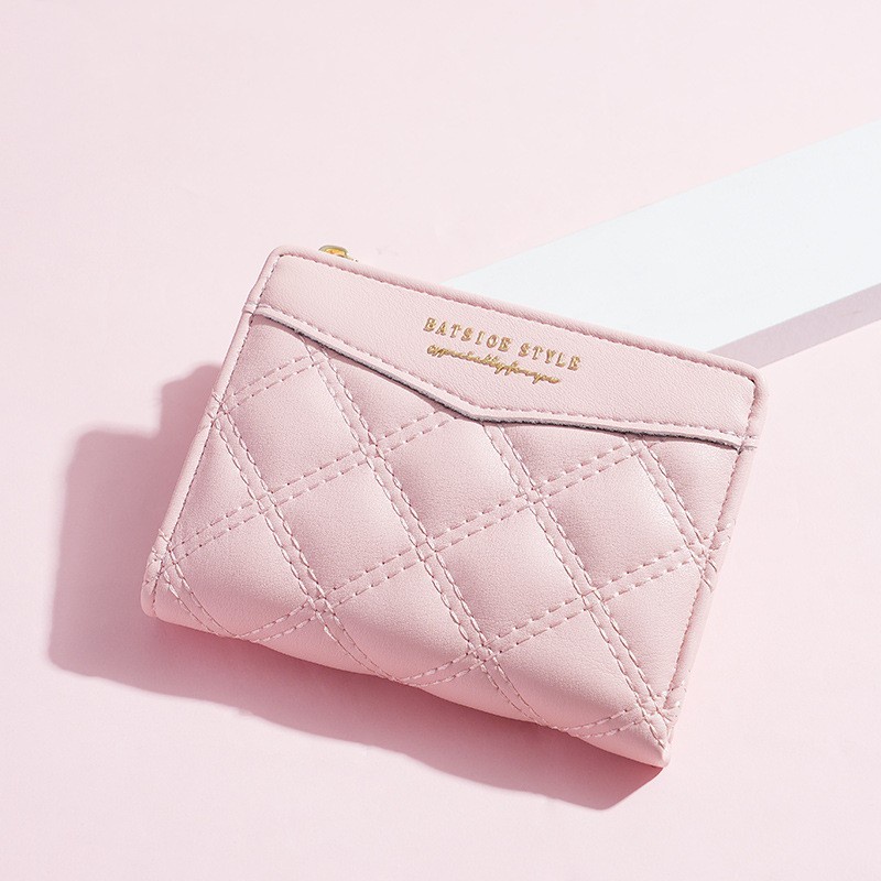 NEW Dompet Lipat Wanita Kulit Import Macoron Dompet Cewek Pendek Kecil Dompet Koin Lucu Wallet