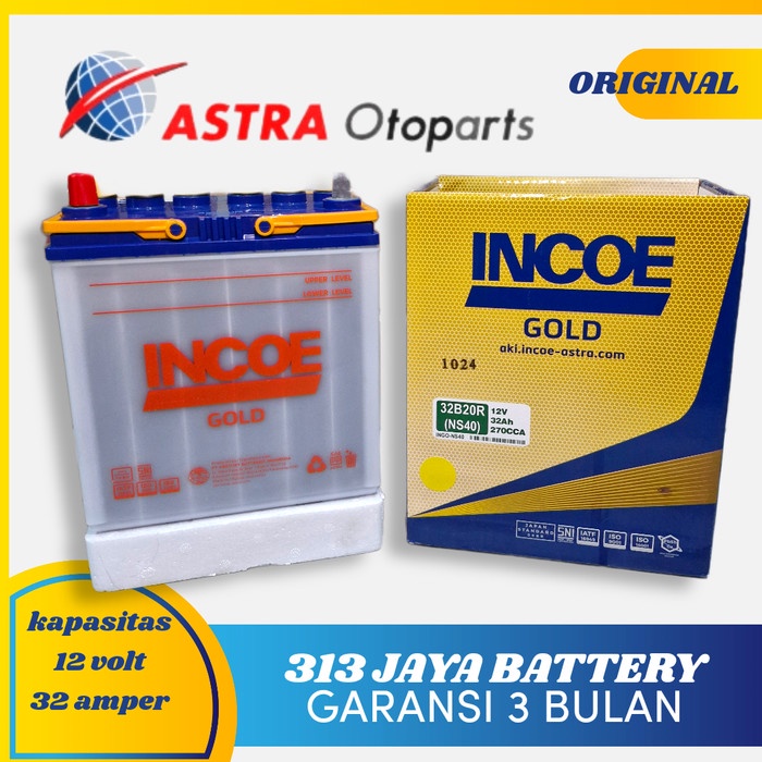Aki/Accu Mobil Incoe Basah Ns40 Avanza, Terios,Rush,Dll