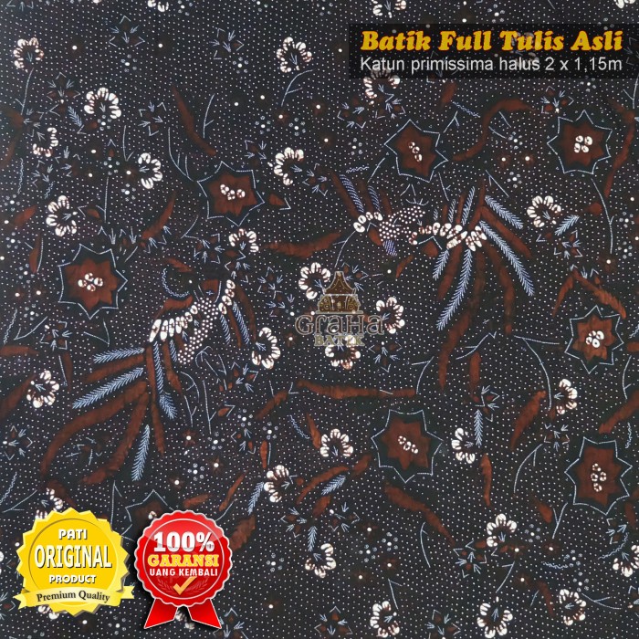 Kain Batik Tulis Asli Bahan Batik Bakaran Pria Wanita Gringsing Peksi