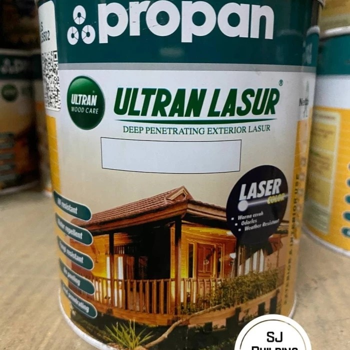 Cat Kayu Propan Ultran Lasur EL-501 Natural 1 L Liter Gloss Dof Satin