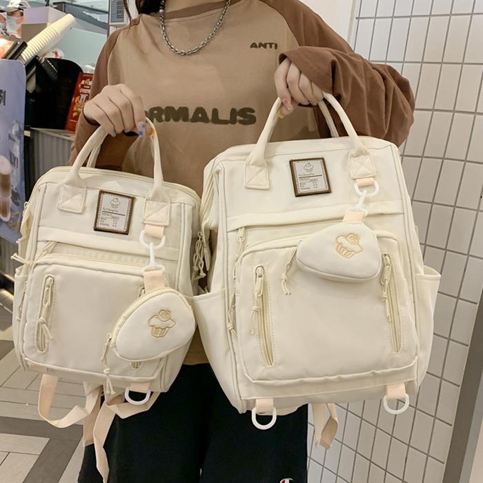Tas Ransel Sekolah Korea Style Tas sekolah Tas Kampus Wanita Ransel Backpack