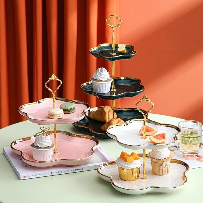 Fleur Cake Tier / Rak Kue / Tempat Kue bertingkat piring kue susun