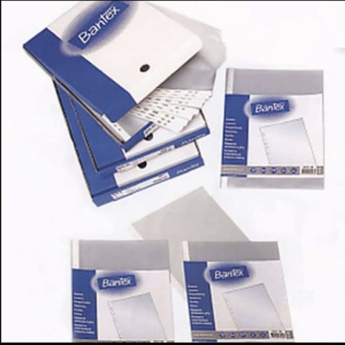 

Pp Pocket / Sheet Protector Uk Folio ( F4 ) Bantex 8843 isi 100lembar