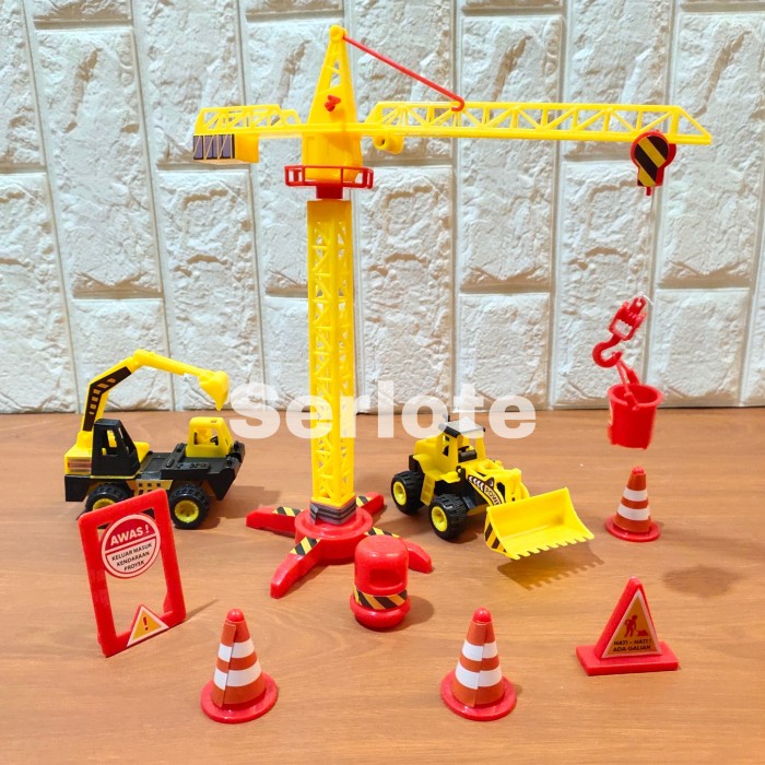 Mainan Set Truk Engineering Konstruksi