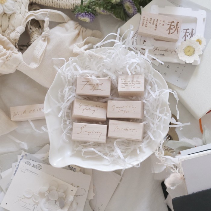 

Li Hung x Feifei Words Rubber Stamps