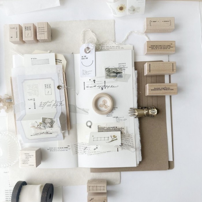 

NYRET Vol.10 Daily Aesthetic Rubber Stamp - No.55-No.60