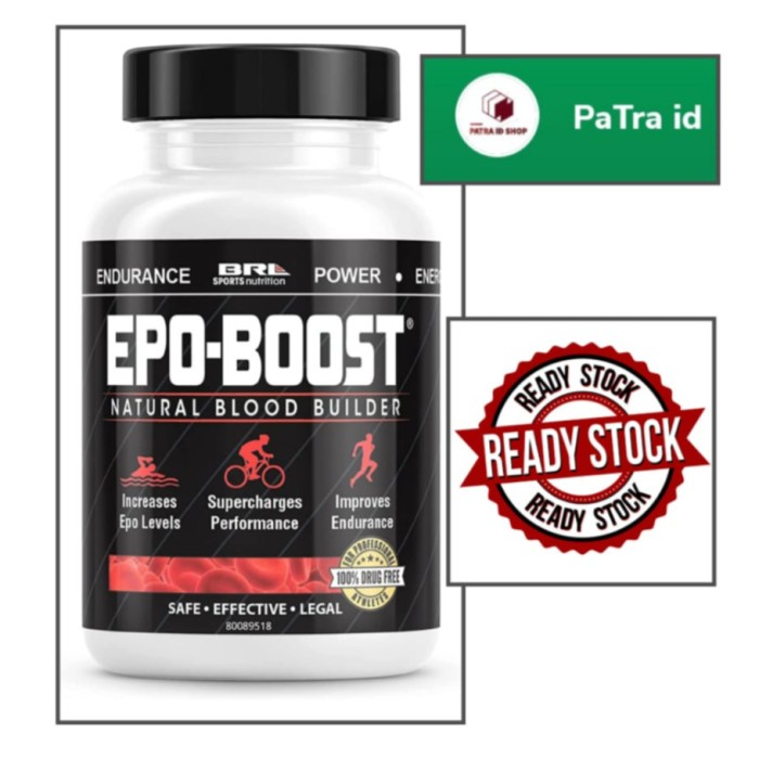 

EPO BOOST Natural Blood Builder Sports Supplement 120 count USA