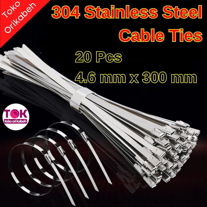 

Cable Ties Stainless Steel 30cm Insulock Insulok Kabel 300mm Serbaguna Kode 18