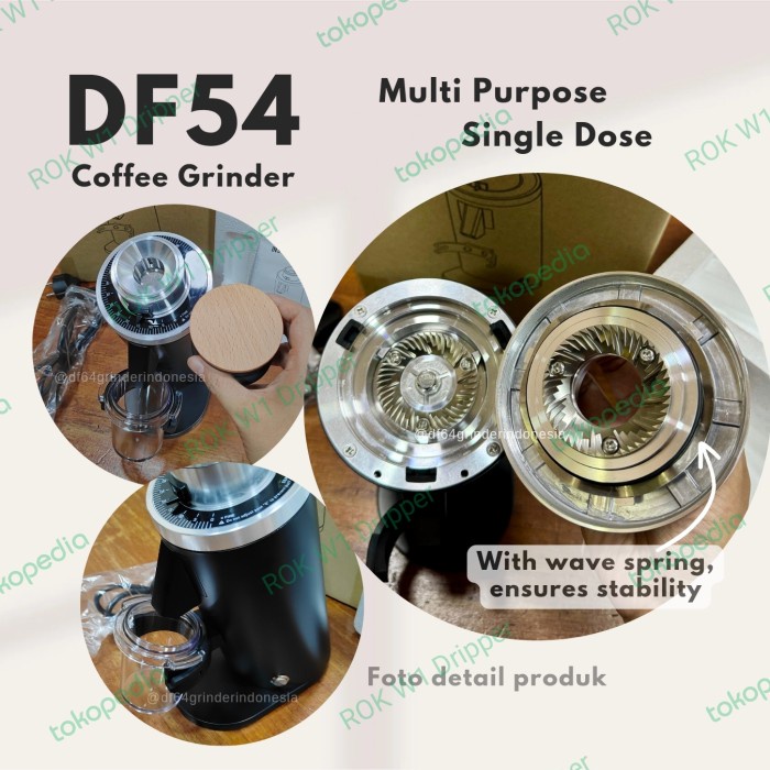 DF54 COFFEE GRINDER FLAT BURR 54MM - PENGGILING KOPI MULTIPURPOSE