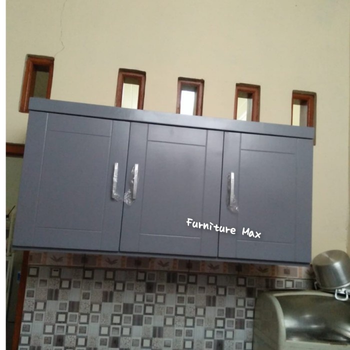 terbaru  rak dapur kitchen set kayu 3 pintu minimalis / rak dapur atas 3 pintu minimalis /