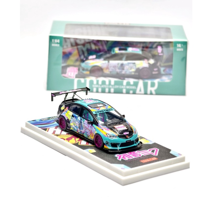 Time Micro x Cool Car Honda Civic FD2 Type R Hatsune Miku Anime Japan Race Edition Limited Edition