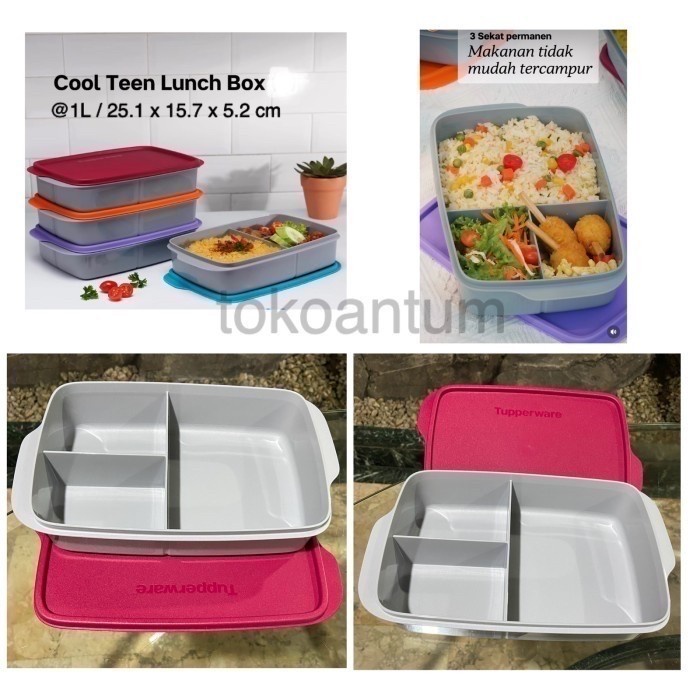 Tempat Makan Bersekat Tupperware Coolteen Lun Set