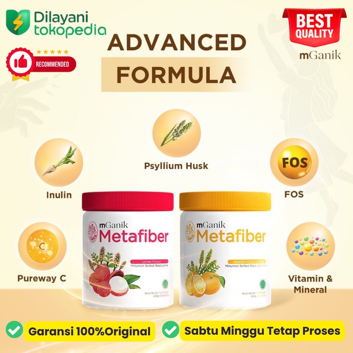 Mganik / m ganik metafiber multigrain obat herbal diabetes gula darah