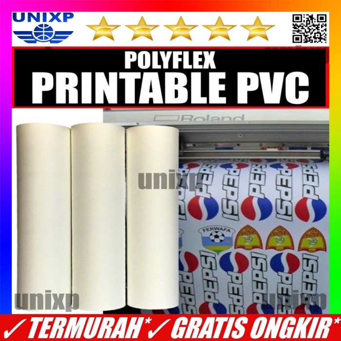 Polyflex Pvc Poliflex Flex Print Bahan Sablon Polyflex Printable