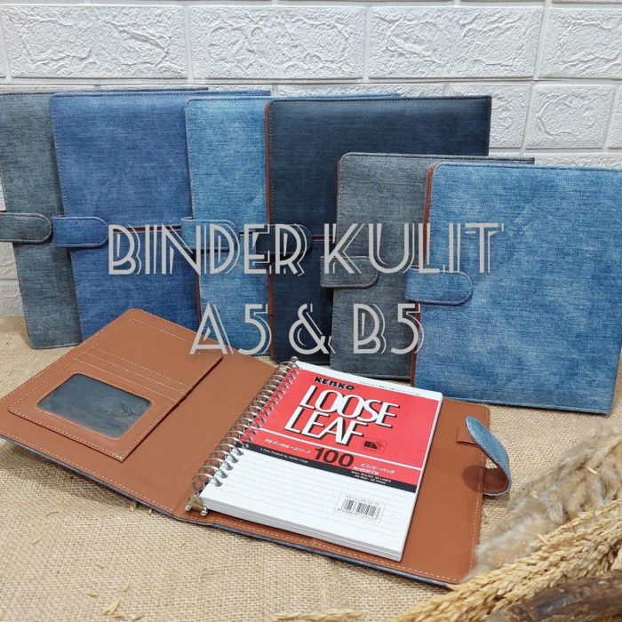 

Binder Polos Denim premium / Binder Exclusive A5 & B5 Kode 278