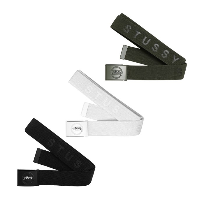 Stussy Design Buckle Webbed Belt