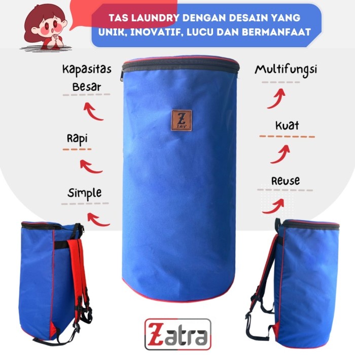 Tas Laundry Jumbo Ransel Kuat Tebal