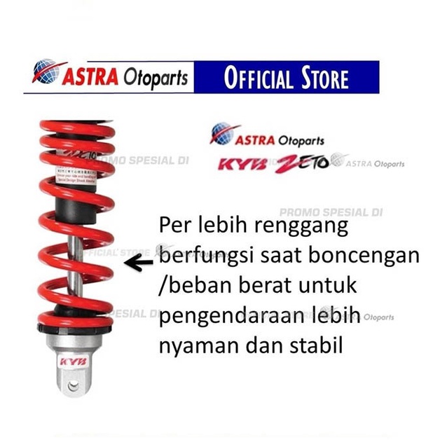 Shock Breaker Belakang Kyb Zeto Vario, Beat, Scoopy, Yamaha Mio, Dll